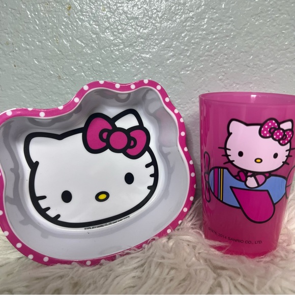 Hello kitty plate and cup bundle set - Picture 1 of 6